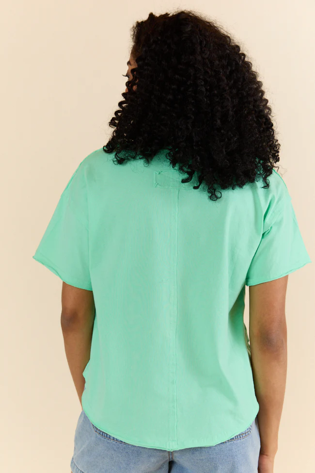 Firm Foundation Green Scoop Neck Tee FINAL SALE - Terpint