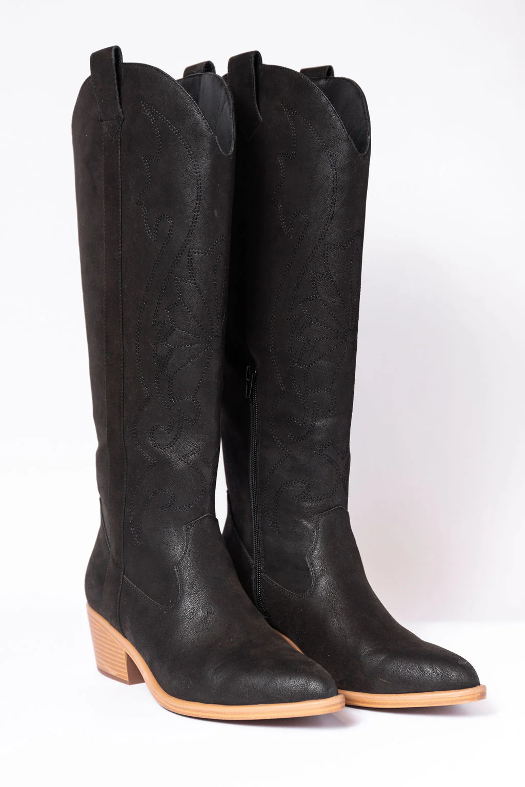 Shania Black Cowboy Boots - Terpint