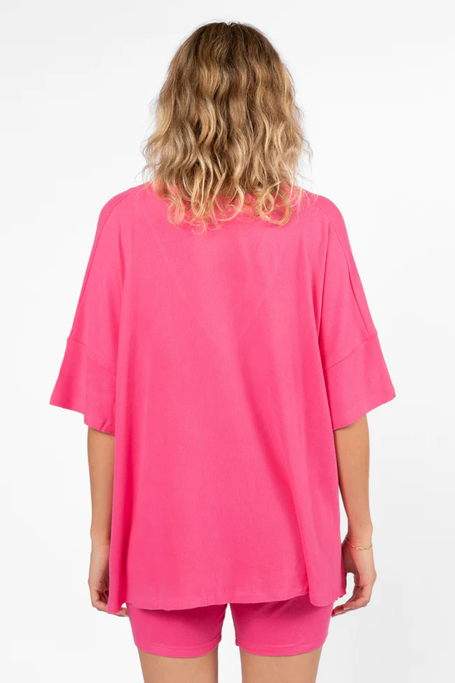 Love Me So Heather Hot Pink Ribbed Knit Set FINAL SALE - Terpint