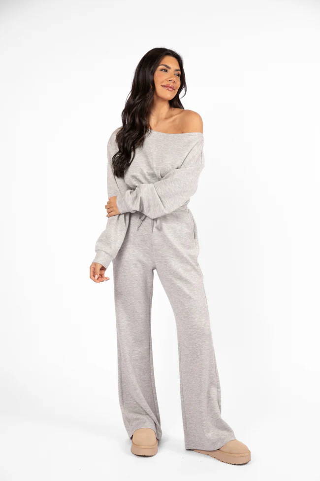 Wear It Out Heather Grey Boat Neck Jumpsuit FINAL SALE - Terpint