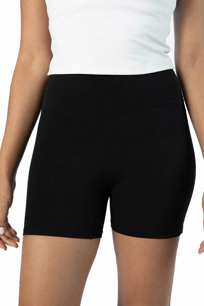 Home Stretch Black Biker Shorts FINAL SALE - Terpint