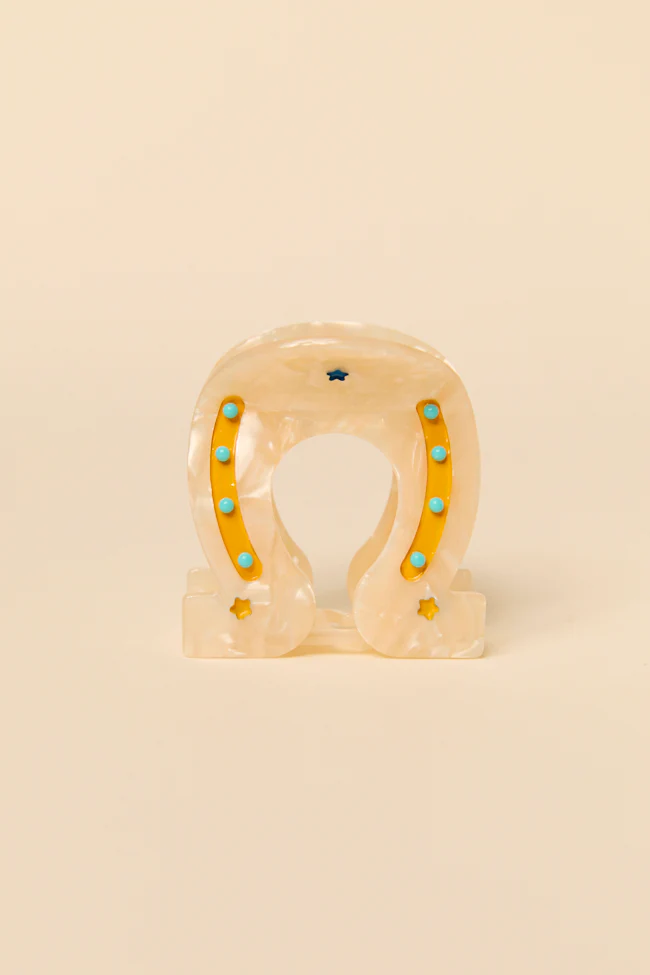 Matilda Ivory Horseshoe Claw Clip - Terpint