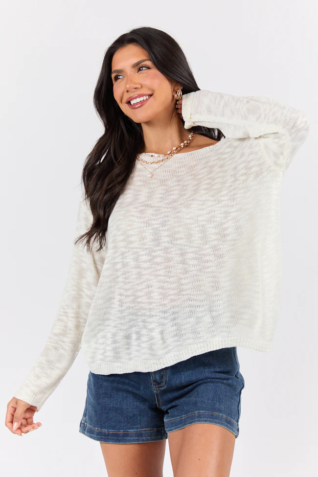 Sunset Key Ivory Sweater FINAL SALE - Terpint