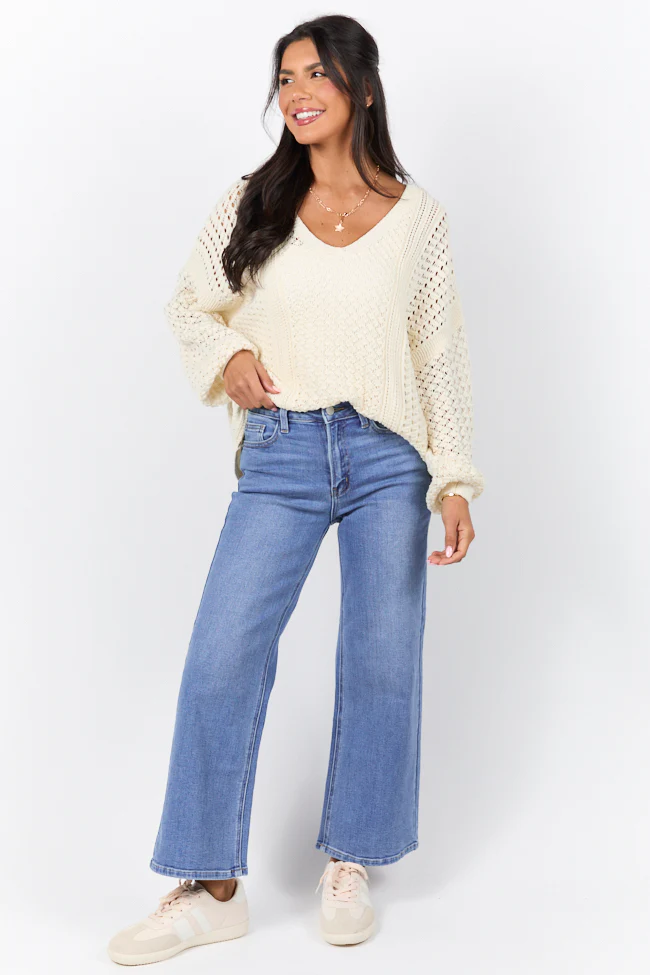 Mallory Medium Wash Ankle Length Straight Leg Jeans DOORBUSTER - Terpint