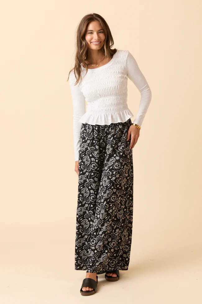 Carmen Printed Wide Leg Pants - Terpint