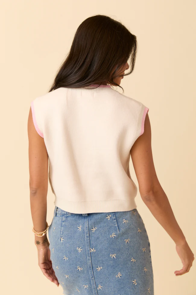 Gayle Bow Boots Sweater Vest - Terpint