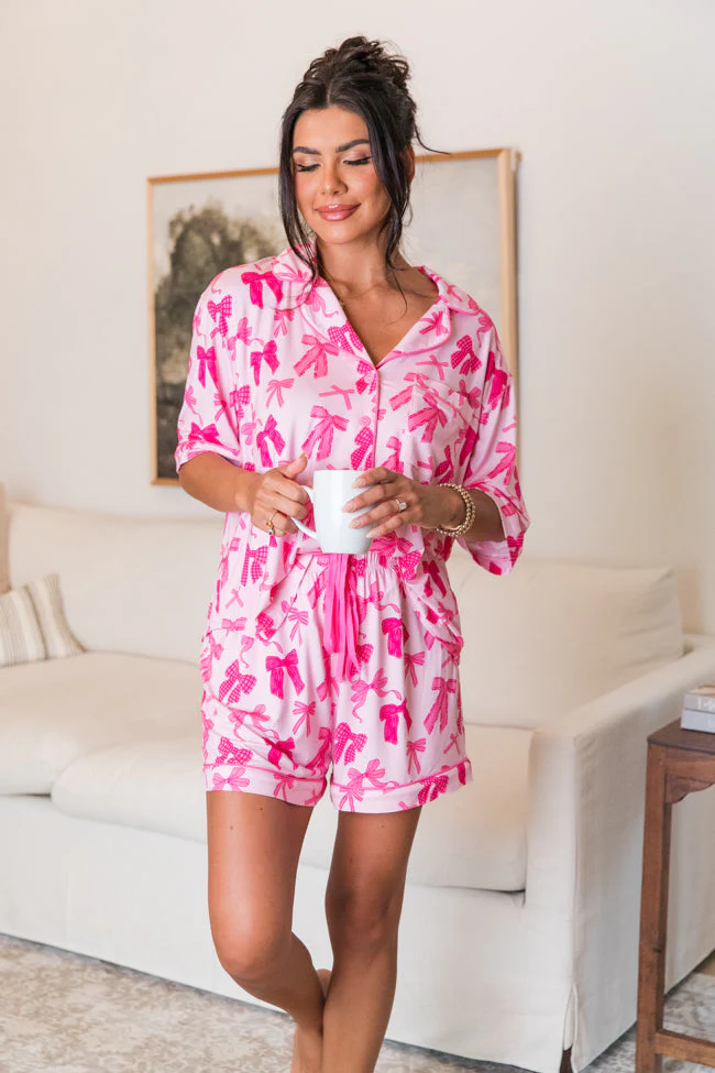 Good To Get Away In Put A Bow On It Pajama Top FINAL SALE - Terpint