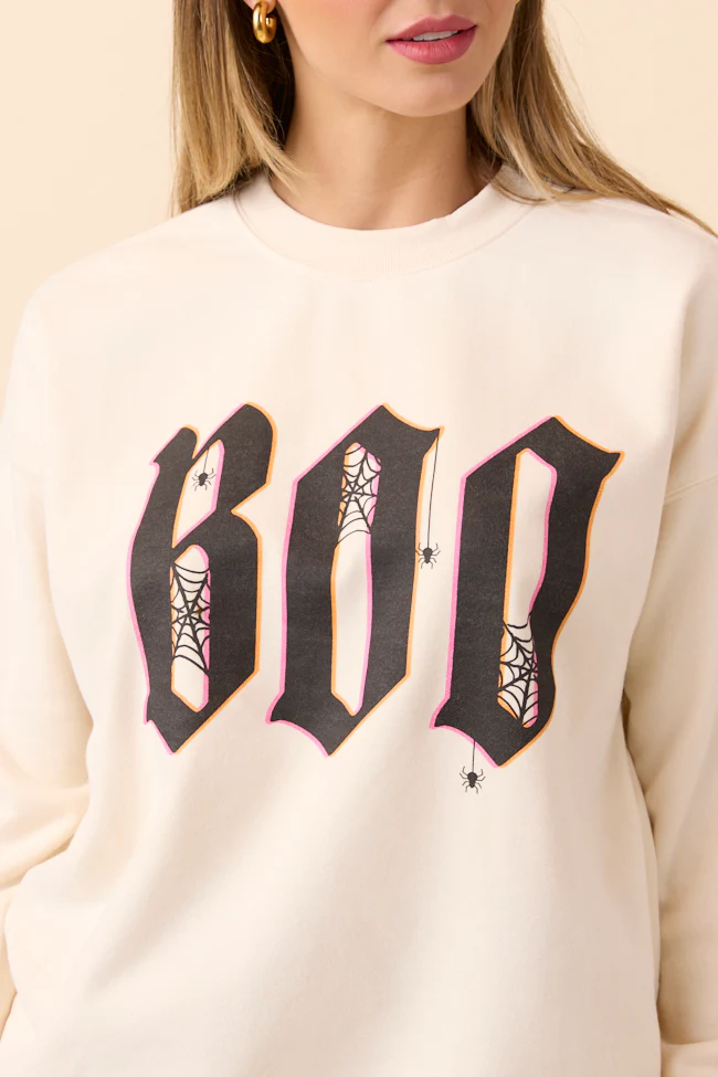 Boo Cream Graphic Sweatshirt - Terpint