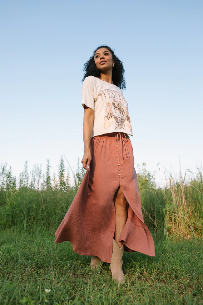 Ember Toffee Maxi Skirt - Terpint