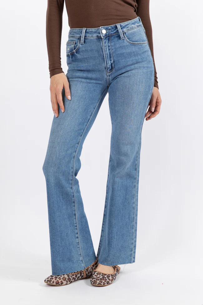 Eve Medium Wash Flare Jeans - Terpint
