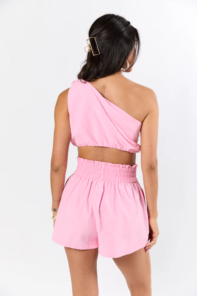 Paradise Is Calling Pink Knot Detail Two Piece Set FINAL SALE - Terpint
