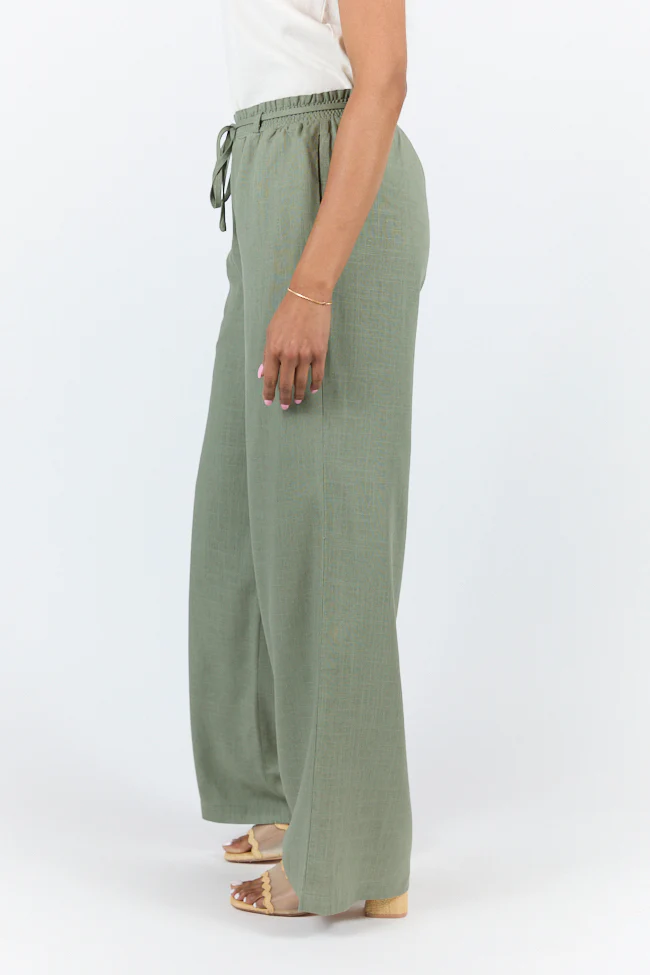 Charmed Moment Sage Pull On Pants DOORBUSTER - Terpint