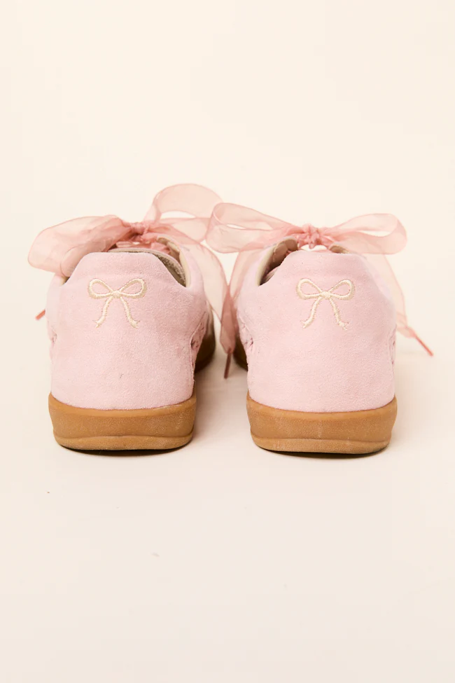 Julie Blush Crochet Detailed Sneakers - Terpint
