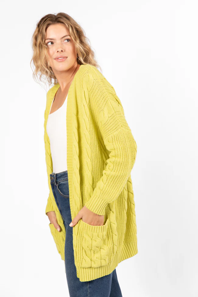 Won't Change My Heart Matcha Cardigan FINAL SALE - Terpint