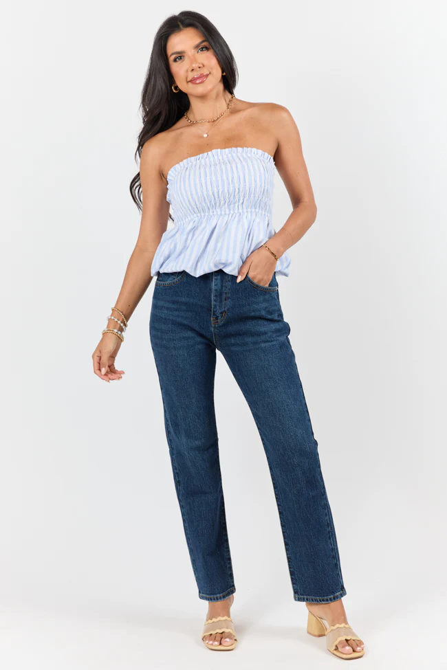 Millie Dark Wash Straight Leg Jeans DOORBUSTER - Terpint