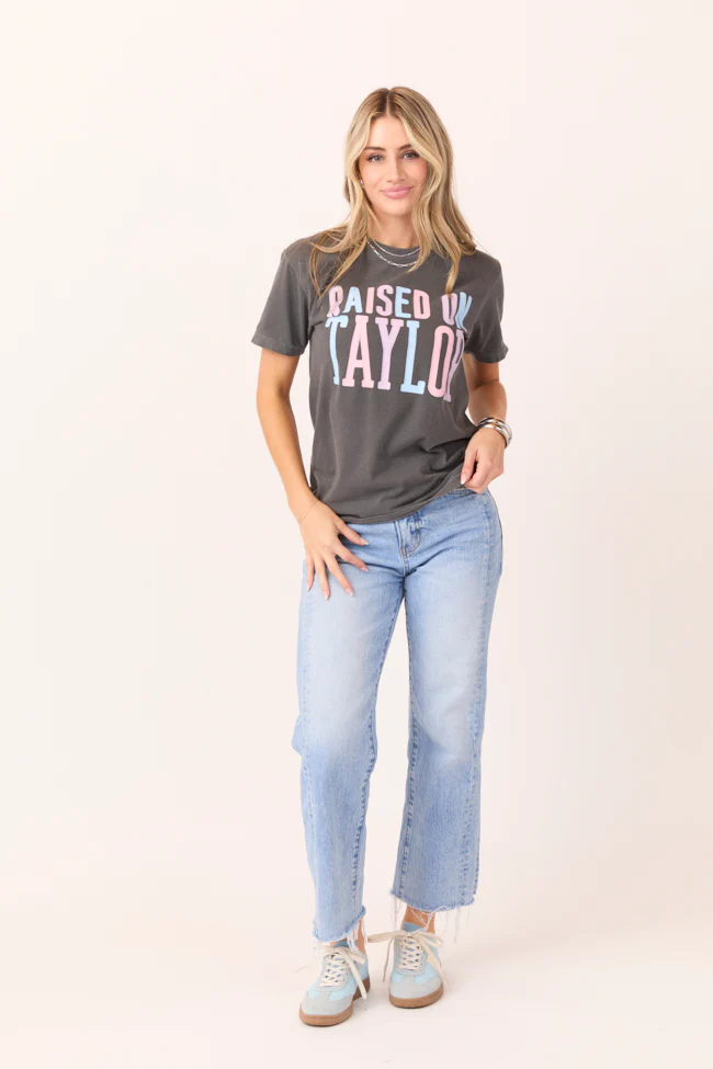 Raised On Taylor Dark Grey Graphic Tee - Terpint