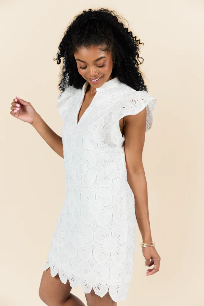 Thoughts Of You White Shift Dress FINAL SALE - Terpint