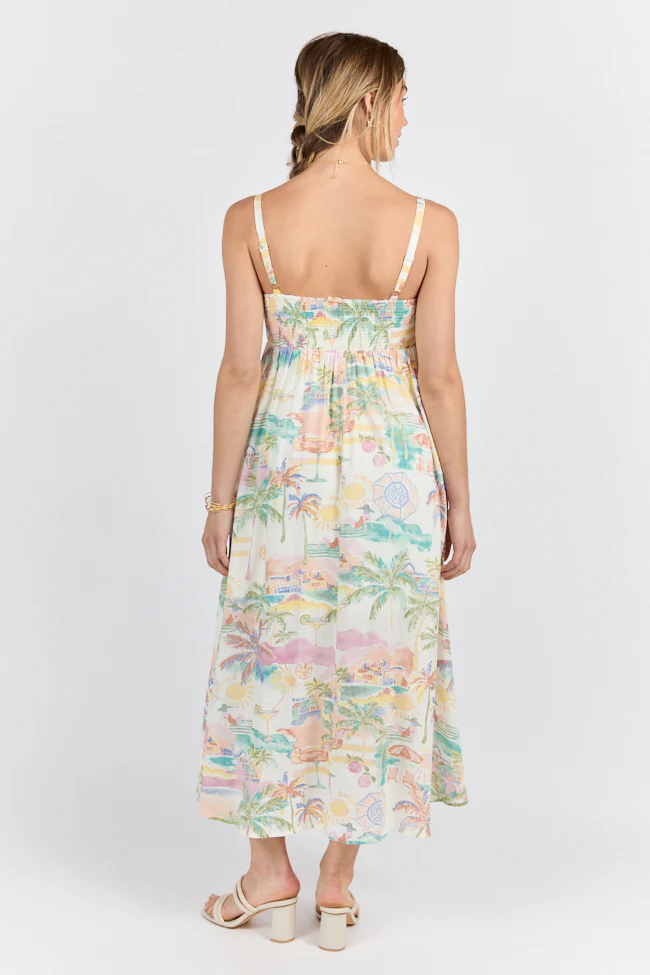 Beach Vacation Printed Maxi Dress FINAL SALE - Terpint