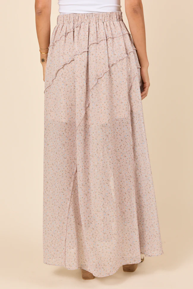 Nancy Neutral Floral Skirt SALE - Terpint