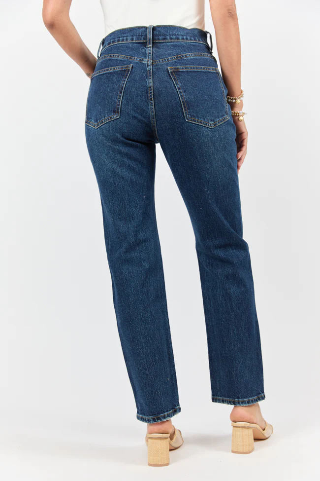 Millie Dark Wash Straight Leg Jeans DOORBUSTER - Terpint