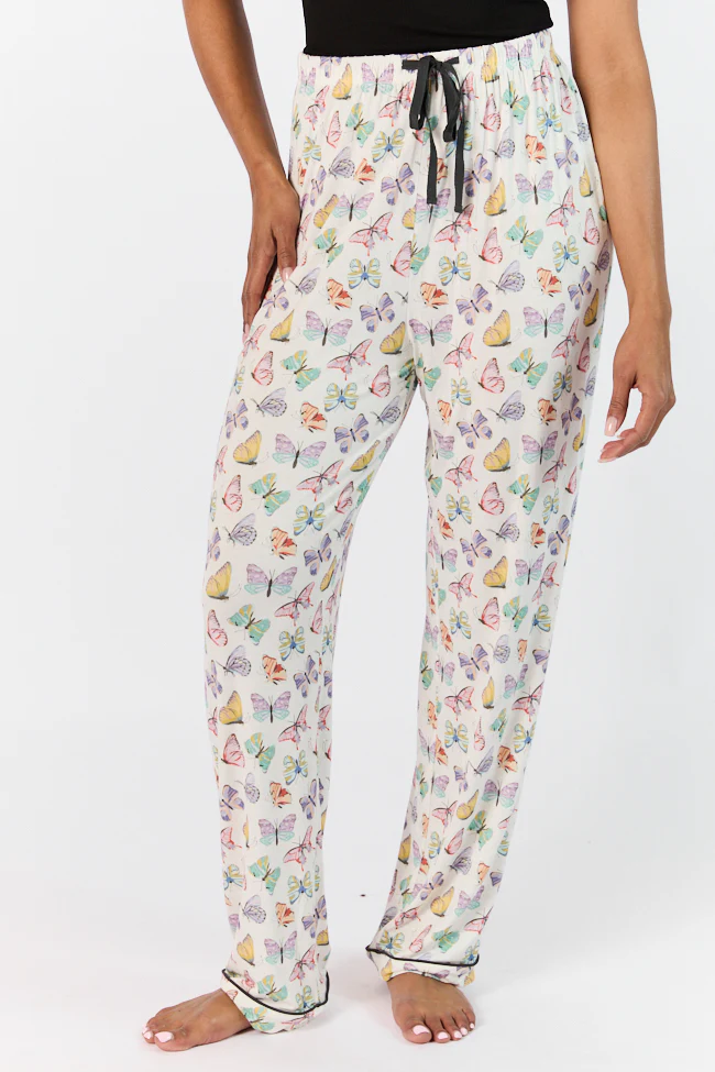 Good To Get Away Butterfly Pajama Pants FINAL SALE - Terpint