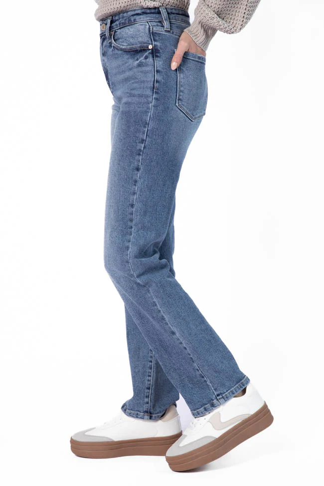 Raleigh Medium Wash Straight Leg Jeans FINAL SALE - Terpint