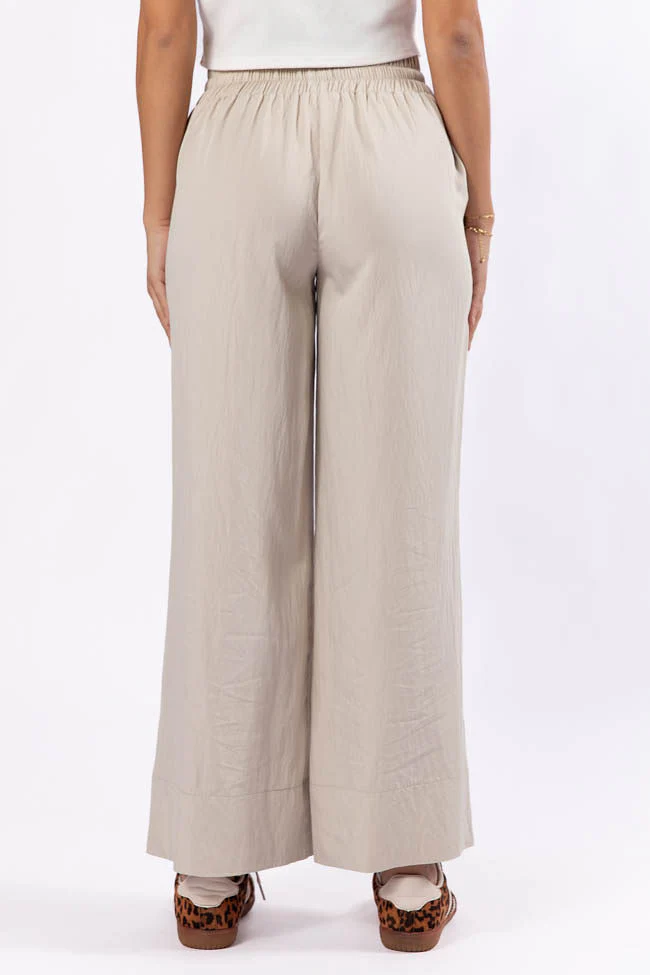 Switch It Up Beige Front Pocket Pull On Pants FINAL SALE - Terpint