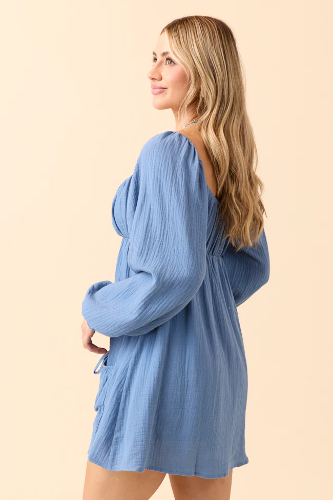 Veronica Blue Mini Dress - Terpint
