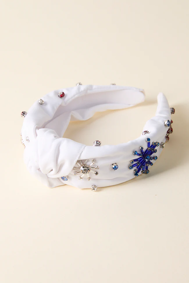 White Fireworks Headband FINAL SALE - Terpint