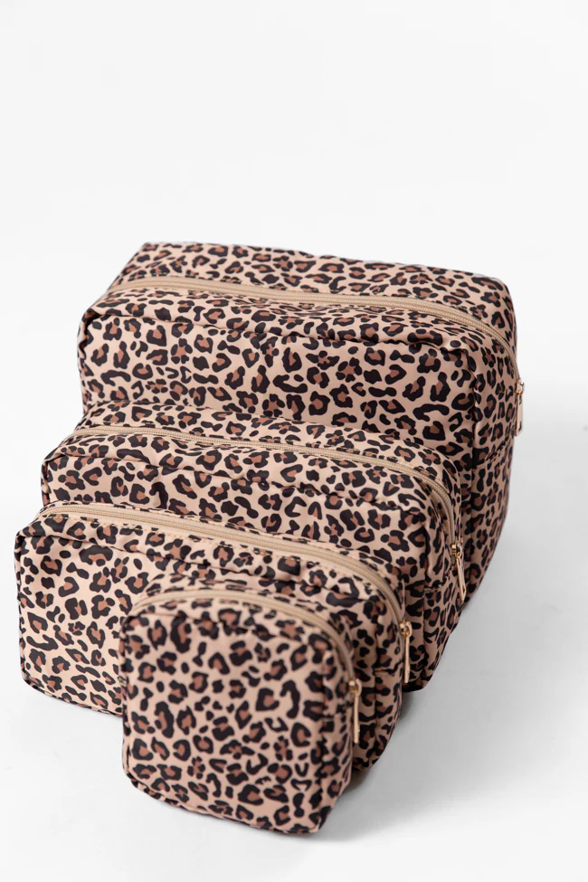 Leopard Travel Pouch Set FINAL SALE - Terpint