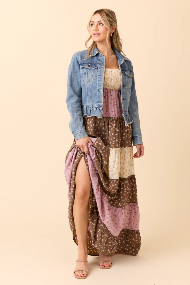 Denim Dreams Light Wash Peplum Detail Denim Jacket - Terpint
