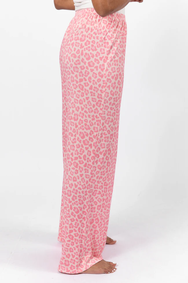 Sweet Dreams Pink Leopard Pajama Pants FINAL SALE - Terpint