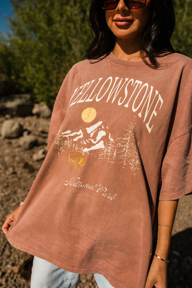 Yellowstone Chestnut Oversized Graphic Tee DOORBUSTER - Terpint