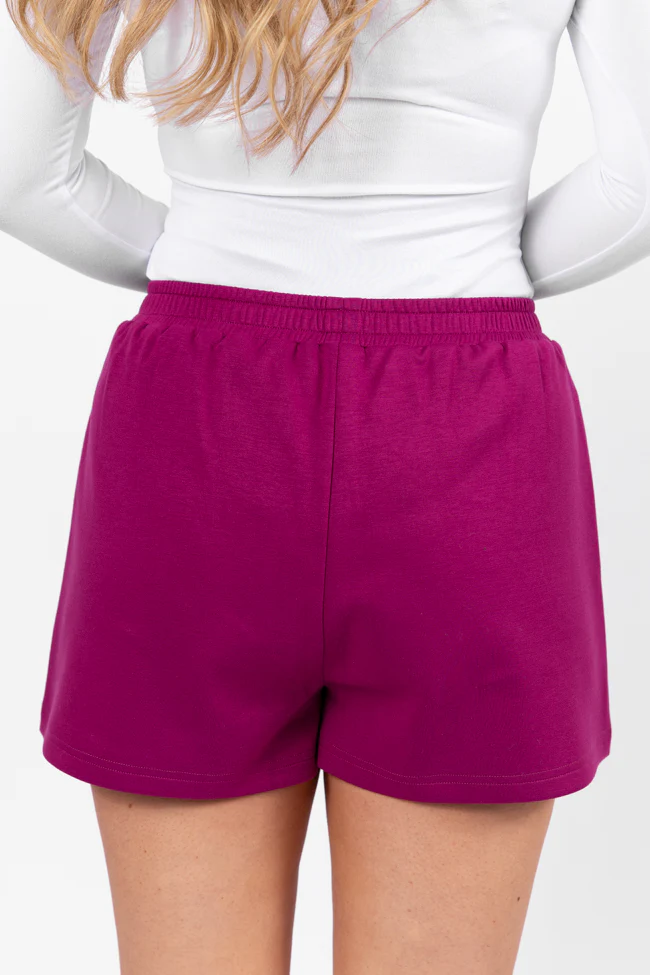 Let's Just Stay Shorts Plum FINAL SALE - Terpint