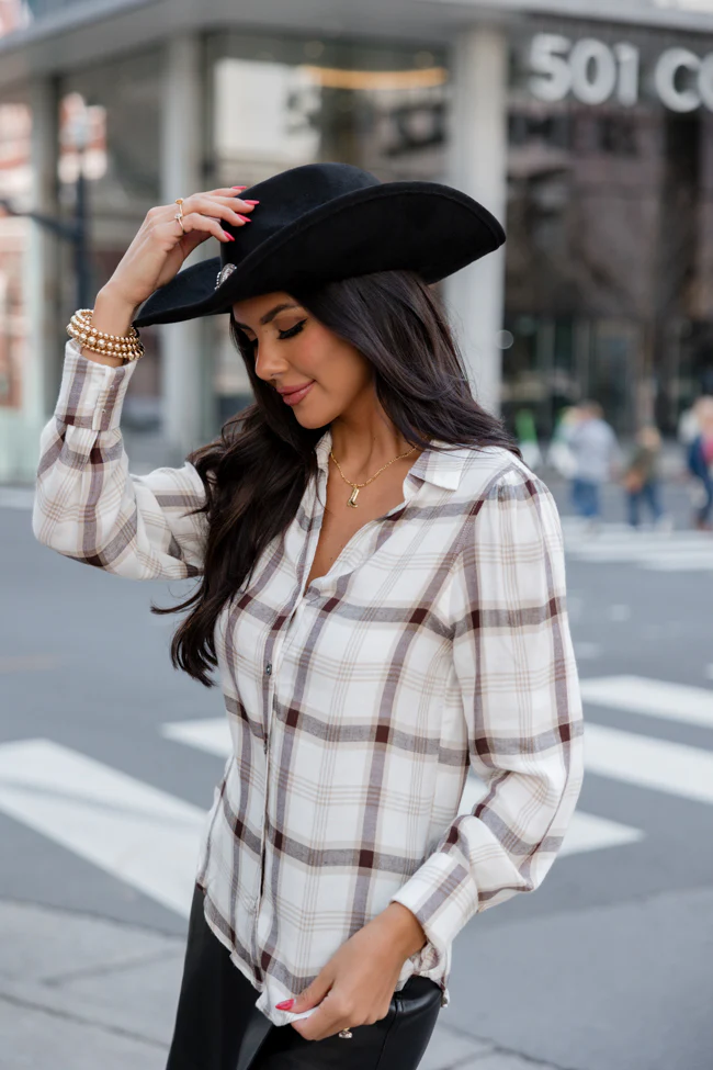 Well Known Off White Plaid Shirt FINAL SALE - Terpint