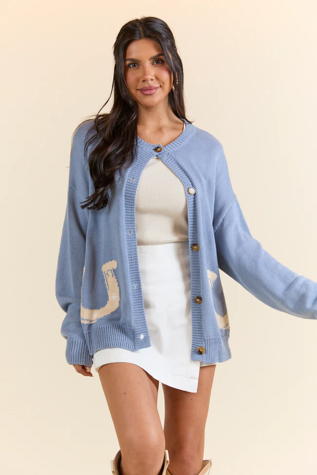 Golden Stirrups Horseshoe Cardigan - Terpint