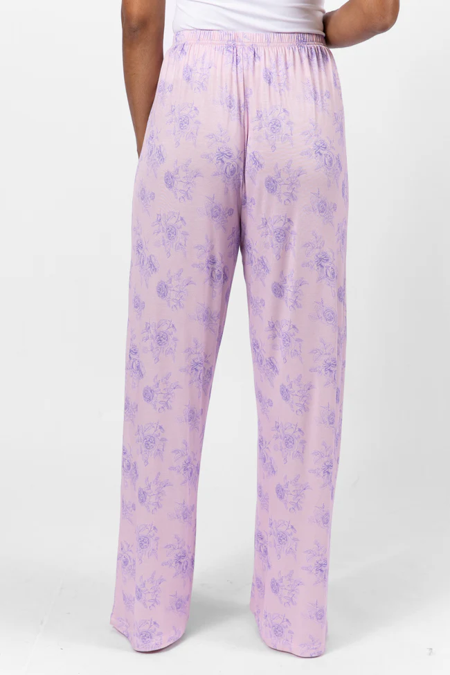 Sweet Dreams In Purple Floral Fantasy Pajama Pants FINAL SALE - Terpint