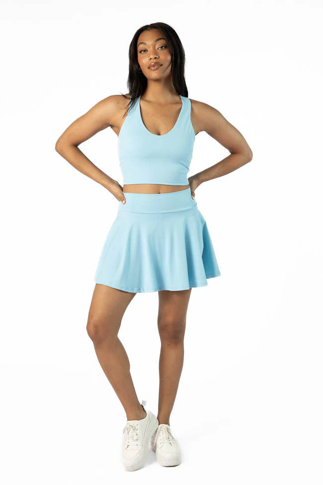 Head Start Light Blue Pleated Active Skort DOORBUSTER - Terpint