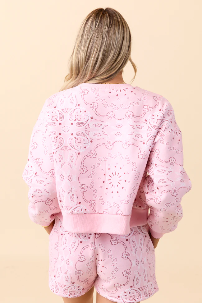 Lilah Pink Paisley Lounge Set DOORBUSTER - Terpint