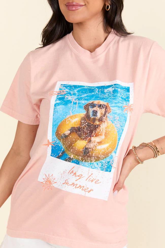 Long Live Summer Orange Graphic Tee - Terpint