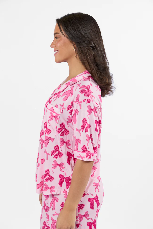Good To Get Away In Put A Bow On It Pajama Top FINAL SALE - Terpint