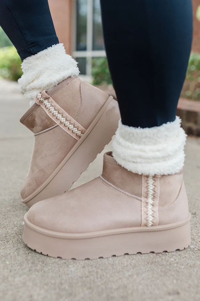 Hattie Taupe Booties FINAL SALE - Terpint