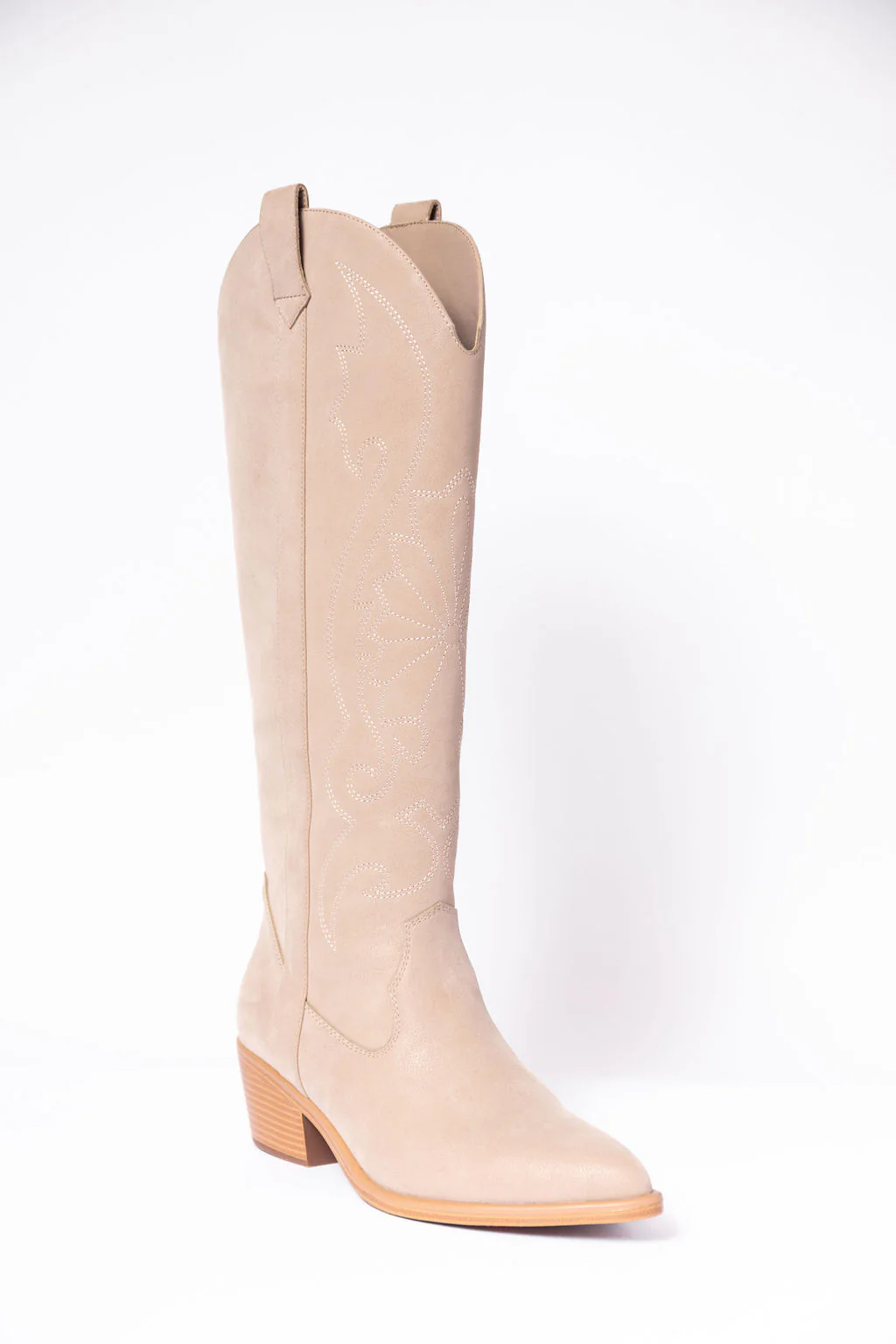 Shania Tan Tall Cowboy Boots - Terpint