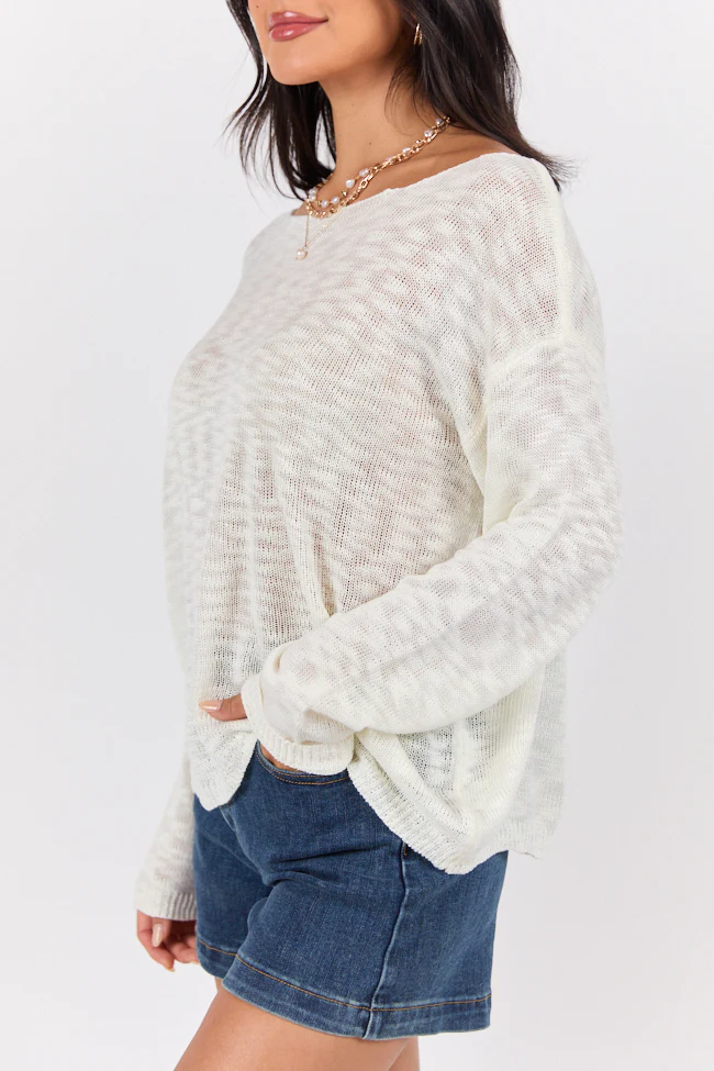 Sunset Key Ivory Sweater FINAL SALE - Terpint