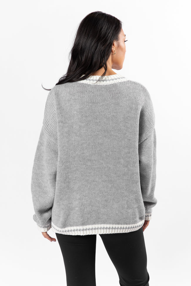 Stay At Home Club Grey Sweater FINAL SALE - Terpint