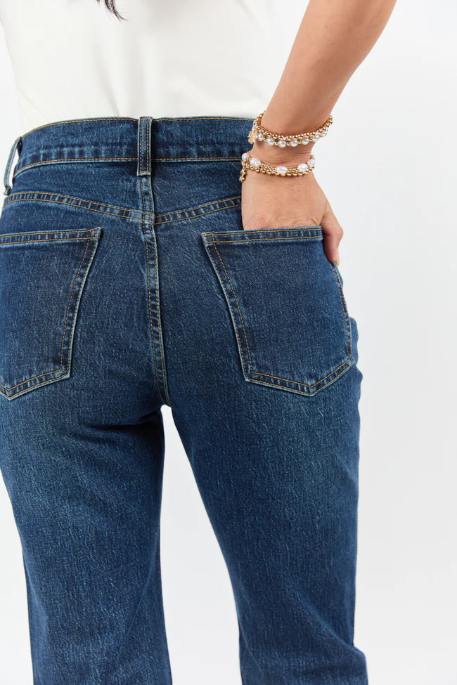 Millie Dark Wash Straight Leg Jeans DOORBUSTER - Terpint
