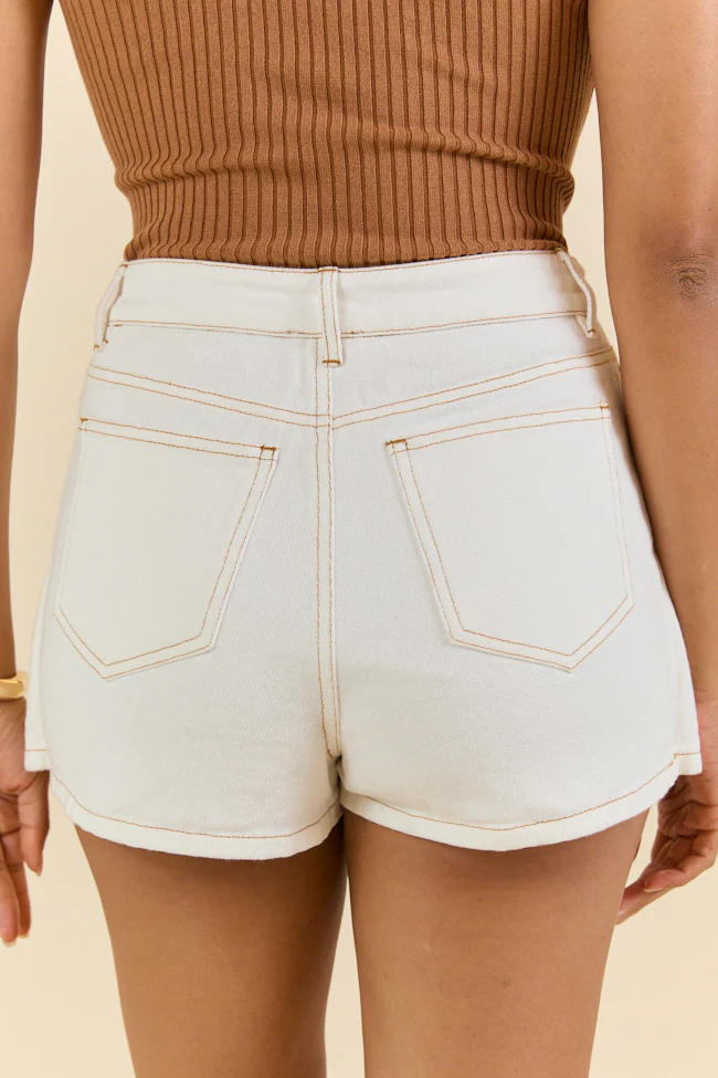Reverb Radiance White Denim Skort FINAL SALE - Terpint