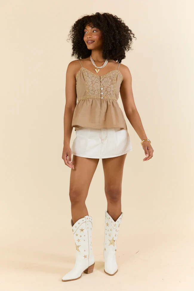 Reverb Radiance White Denim Skort FINAL SALE - Terpint