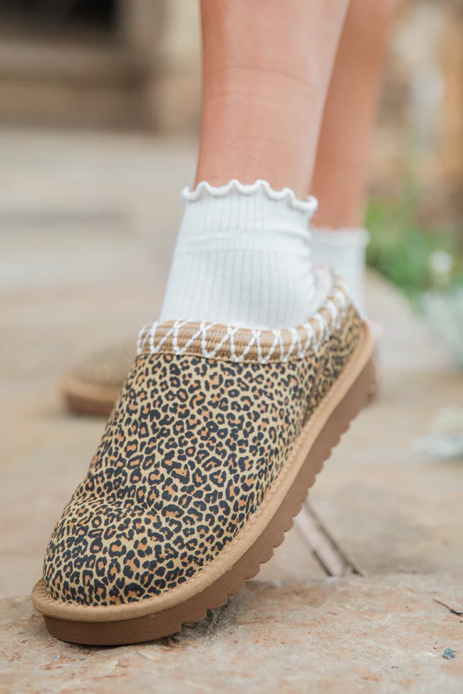 Sydney Leopard Short Slip-On Booties DOORBUSTER - Terpint