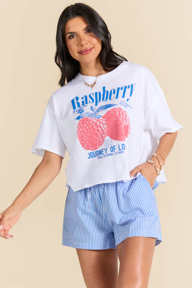 Fruitful Love Raspberry Boxy Graphic Tee FINAL SALE - Terpint